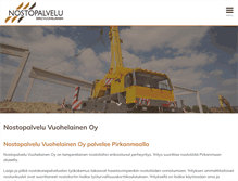 Tablet Screenshot of nostopalveluvuohelainen.fi